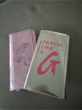 Glam A Holic Pink Metallic Passport Wallets -